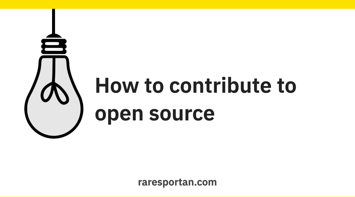 How to contribute to open source